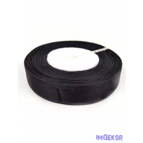 Organza szalag szegett 20mm x 45,72m - Fekete
