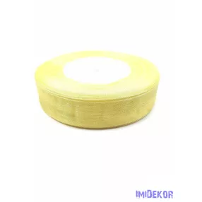 Organza szalag szegett 20mm x 45,72m - Krém