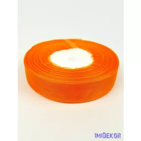 Organza szalag szegett 20mm x 45,72m - Narancs