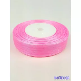 Organza szalag szegett 20mm x 45,72m - Rózsaszín