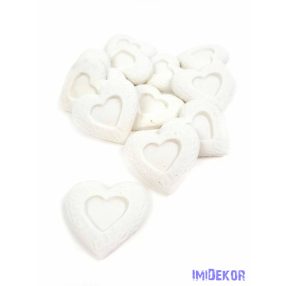 Nyomott mintás szív polyresin 12db/csomag