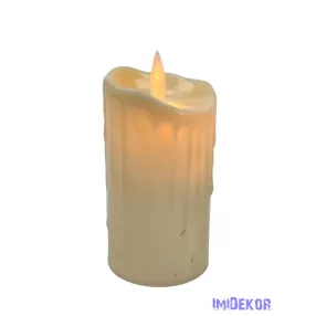 LED gyertya mozgó lángú 9 cm melegfényű