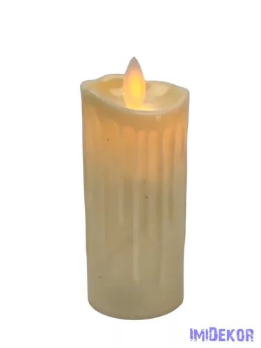 LED gyertya mozgó lángú 11 cm melegfényű