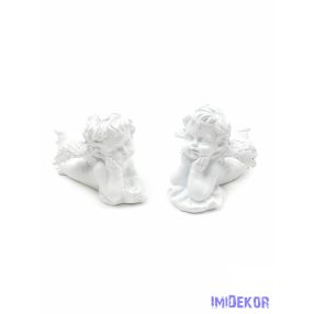 Angyalka figura 5x8,5 cm - Fekvő könyöklő