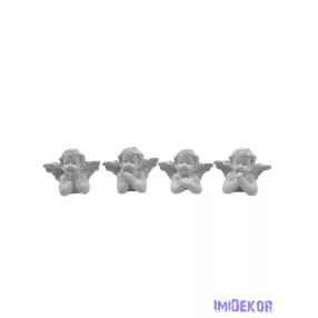 Könyöklő angyalka figura 3x4cm