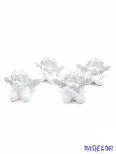 Könyöklő angyalka figura 3x4cm