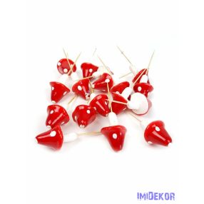 Műgomba hegyes 20db/csomag - Piros