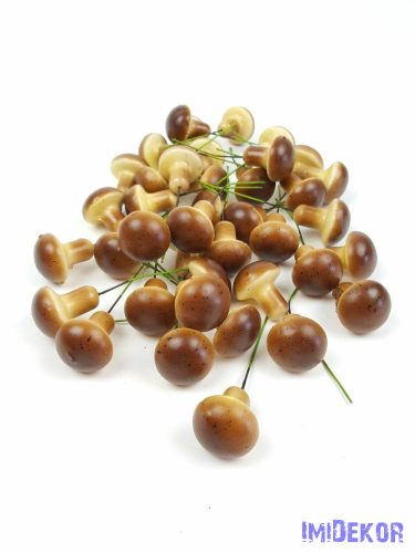 Műgomba kicsi 2,5cm 24db/csomag - Barna