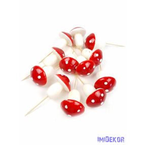 Műgomba közepes 4,5cm 14db/csomag - Piros