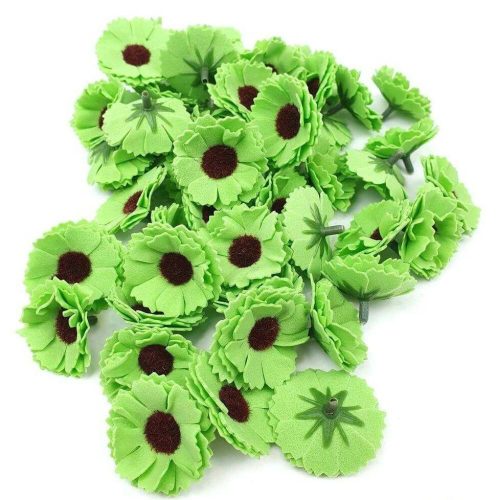 Polifoam fejvirág Margaréta habvirág 4 cm - Zöld