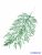 Glitteres ág 36cm - Zöld