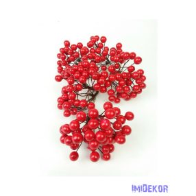 Drótos bogyó 1 cm - Piros