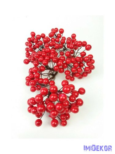 Drótos bogyó 1 cm - Piros