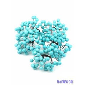 Drótos bogyó 1 cm - Világos Kék