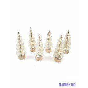 Talpas fenyőfa 6cm 6db/cs - Csillámos Krém