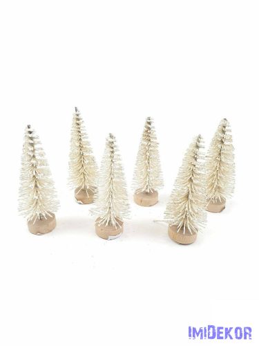 Talpas fenyőfa 6cm 6db/cs - Csillámos Krém