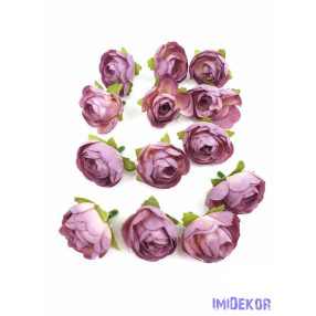 Boglárka selyemvirág fej kb 3 cm - Antik Mályva