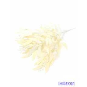 Pasztel hegyes leveles csokor 55 cm - Krém