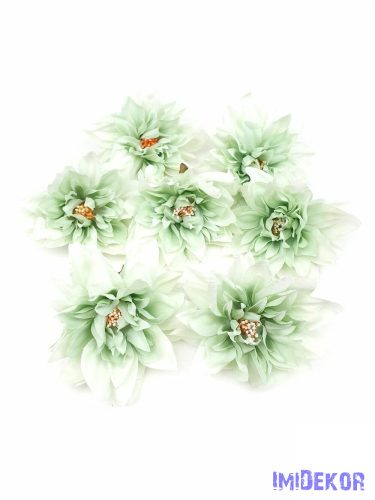 Dália selyemvirág fej 10 cm - Menta