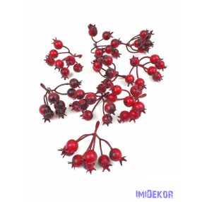 Színes csipkebogyó 7 ágú - Bordó