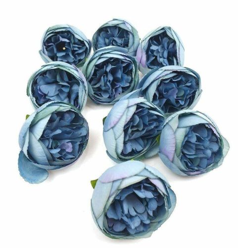 Ranunculus selyemvirág fej 5 cm - Kék