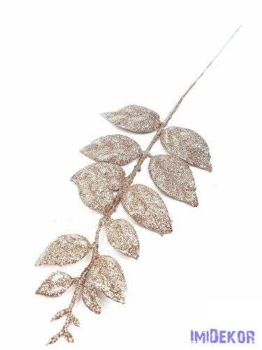 Glitteres ág 35cm - Pezsgő