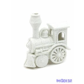 Karácsonyi glitteres függő - Fehér Vonat