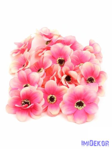 Margaréta selyemvirág fej D6,5cm - Cirmos Pink