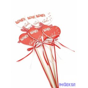 Szív betűző 6db/csomag - Rajzos Love