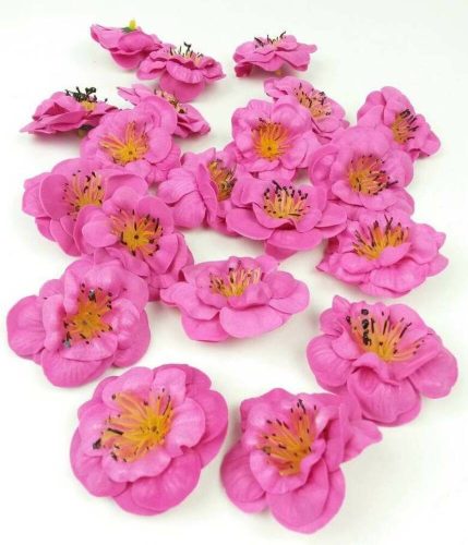 Polifoam fejvirág Gardenia habvirág 5 cm - Pink