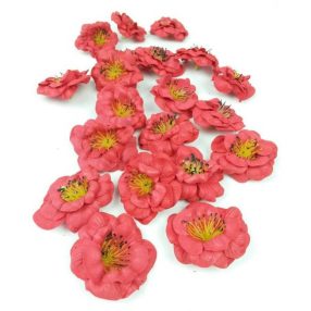 Polifoam fejvirág Gardenia habvirág 5 cm - Piros