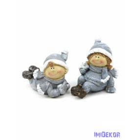 Téli gyermek figura 
