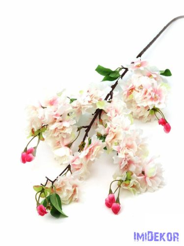 Tavaszi virágos ág 110cm - Halvány Rózsaszín