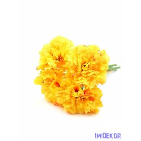 Szegfű köteg 4 fejes 18cm - Napsárga
