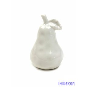 Kerámia figura fehér - Körte