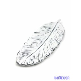 Dekor levélmintás tál 39x13cm - Hamvas