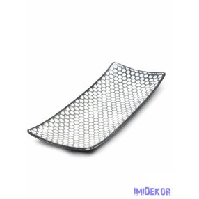 Dekor levélmintás tál 34x12,5cm - Hamvas