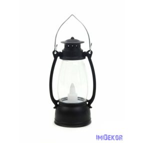 LED akasztós olajlámpás kicsi 9,5cm - Fekete