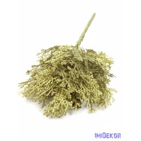 Metál ágasbogas díszítő csokor 33cm - Óarany