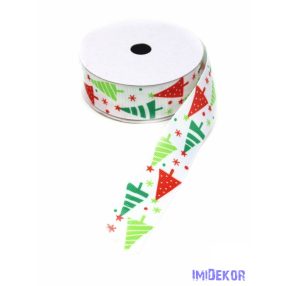 Fenyőfa mintás ripsz szalag 25mm x 9,14m