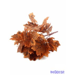 Őszi leveles selyem csokor 38cm - Barnás