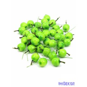 Drótos műalma 2cm 40db/csomag - Zöld