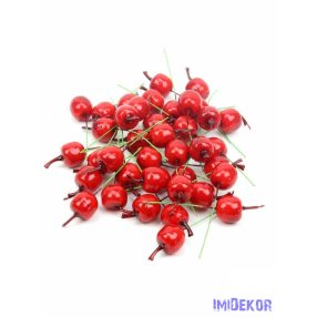 Drótos műalma 2cm 40db/csomag - Piros