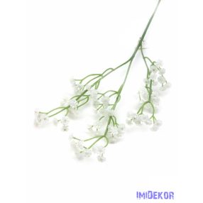 Gumis rezgő ág 62 cm - Fehér