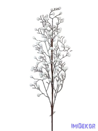 Fehér bogyós havas ág kb 70cm