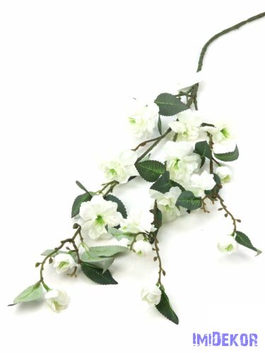 Virágos ág 90 cm - Fehér