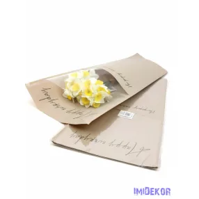 Virágtasak - Happy Everyday drapp