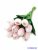 Tulipán gumis 10 szálas real touch köteg 33cm - Halvány Rózsaszín