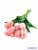 Tulipán gumis 10 szálas real touch köteg 33cm - Cirmos Rózsaszín