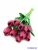Tulipán gumis 10 szálas real touch köteg 33cm - Bíbor